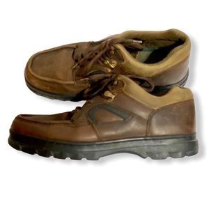 Frye Kirkland Brown Leather Lace Up Shoes size 11